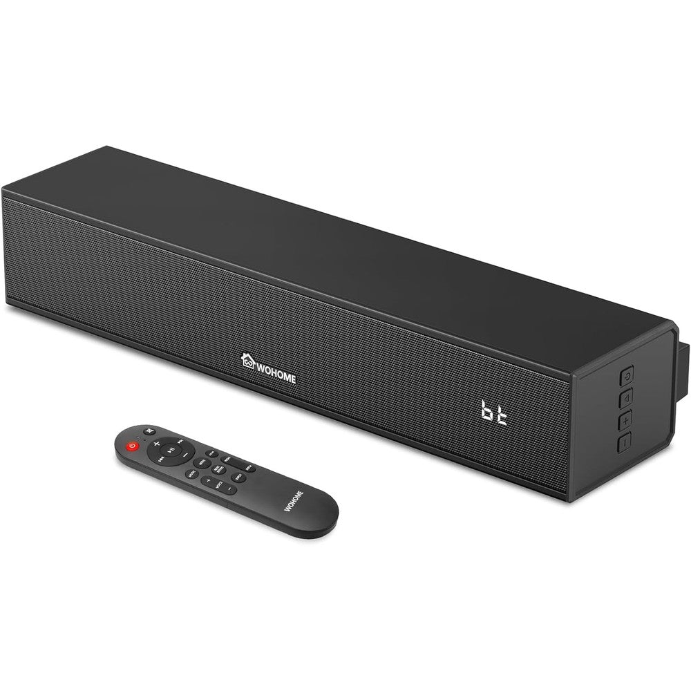 Wohome 2.1 Sound Bar front view for smart TV home theater