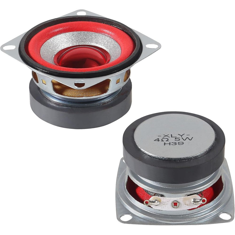 Dweii 2 pack 4Ohm 5W full range speaker front view