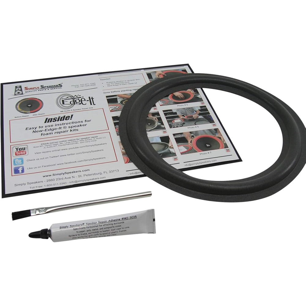 Simply Speakers Paradigm 10 Inch Foam Repair Kit front view