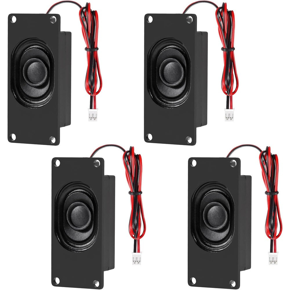 Alamscn 4 Pcs Mini Speaker set front view
