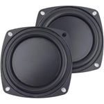 CCeCCe 4 inch woofer passive radiator set front view