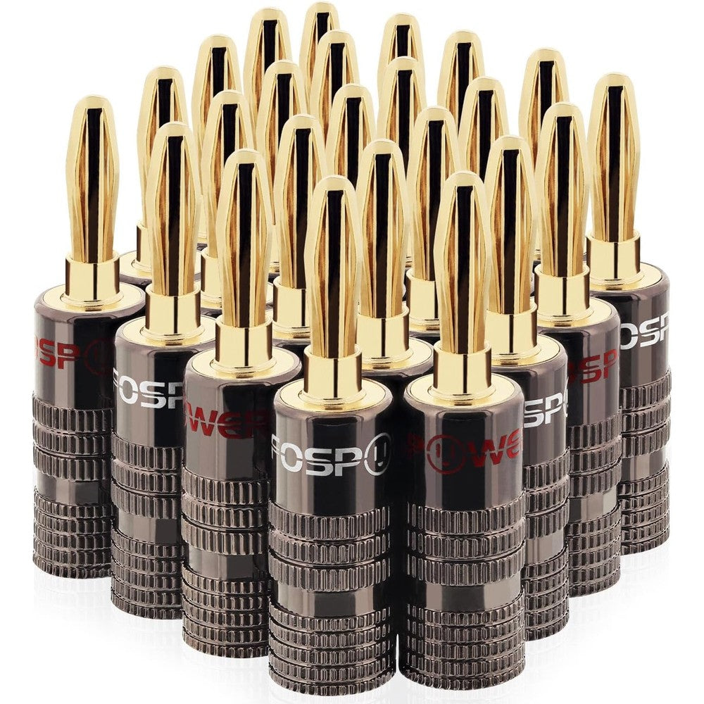 FosPower 24 piece banana plug set front view