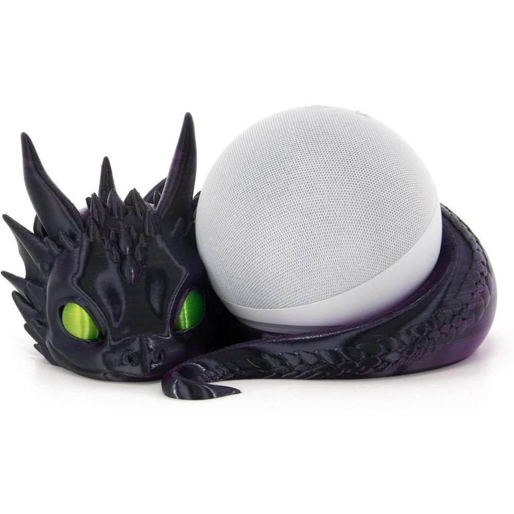 Costume Wizard Dragon Stand for Echo Dot 4th and 5th Gen front view