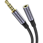 Moswag 10ft 3.5mm TRRS extension cable front view