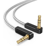 CableCreation 3.5mm 90 degree audio cable front view