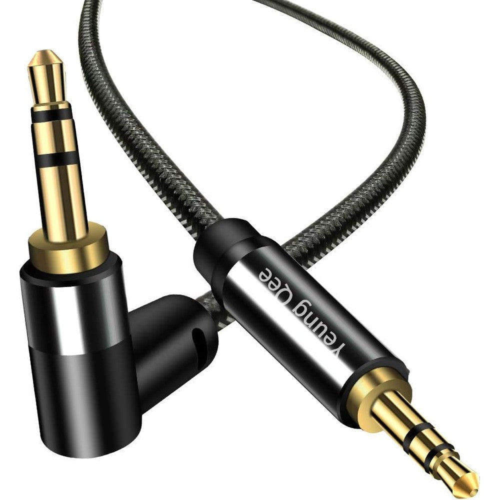 Yeung Qee 3.5mm nylon braided aux cable front view
