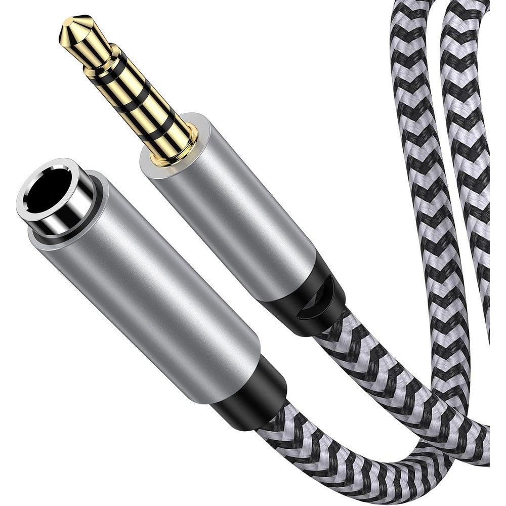 Hootek 6ft 3.5mm male to female extension cable front view
