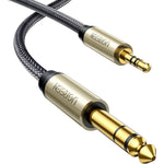 Ugreen 3.5mm to 6.35mm TRS stereo audio cable front view