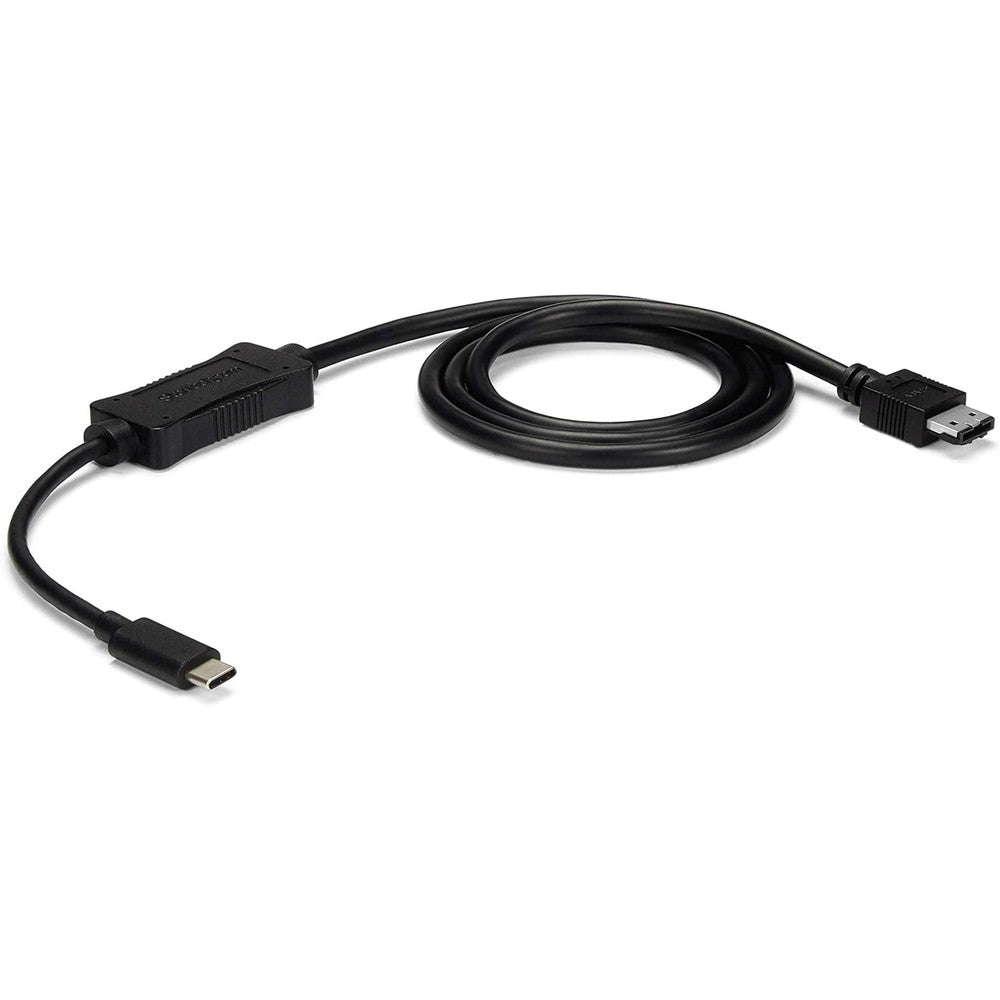 StarTech USB C to eSATA cable adapter front view showing premium connectors