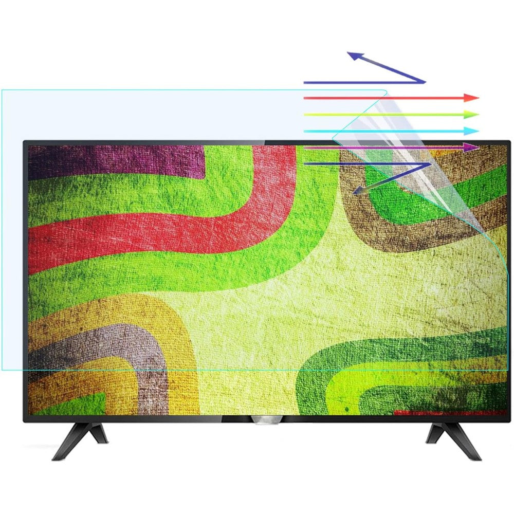 JC JCSKY forty-three inch anti glare television screen protector front view showcasing matte texture finish