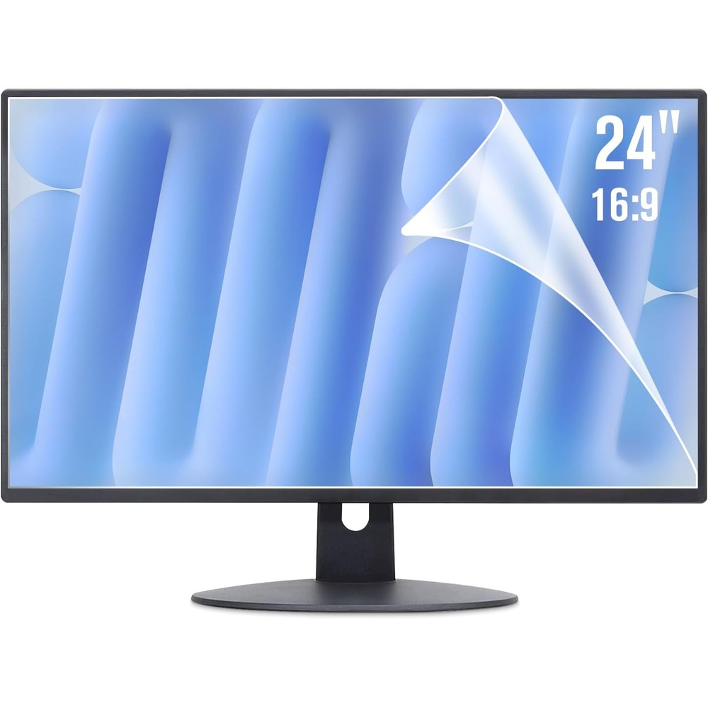 Forito matte anti glare computer screen cover 2-pack front view on widescreen desktop monitor