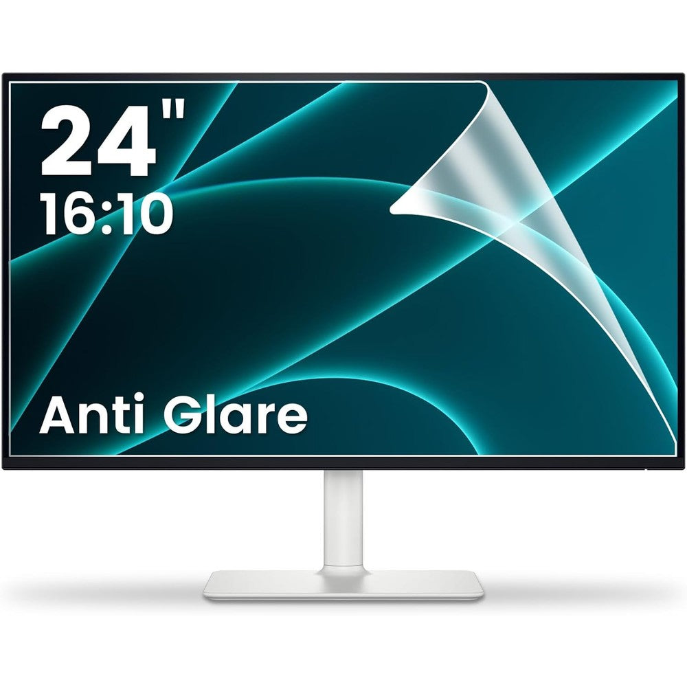 F Forito 2-Pack 24 inch matte anti glare computer screen cover front view on a desktop monitor