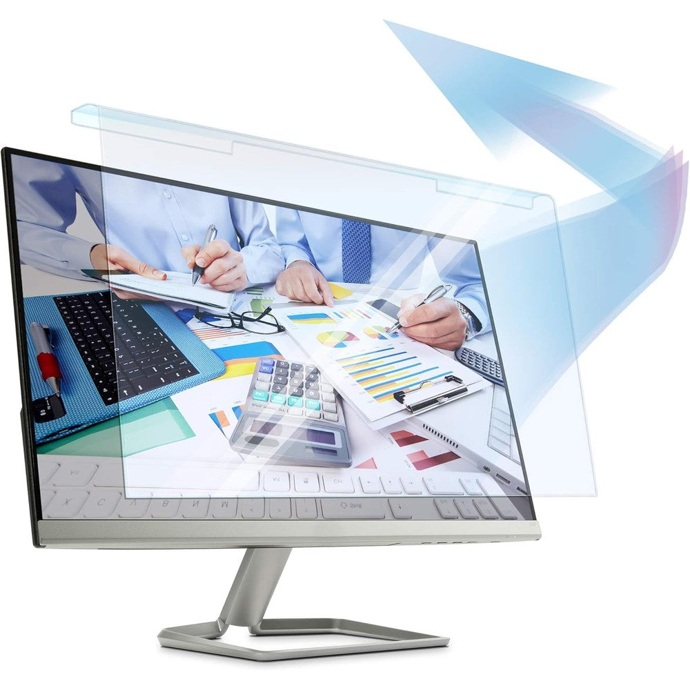 EZ-Pro Screen Protector premium anti blue light filter panel front view on desktop monitor