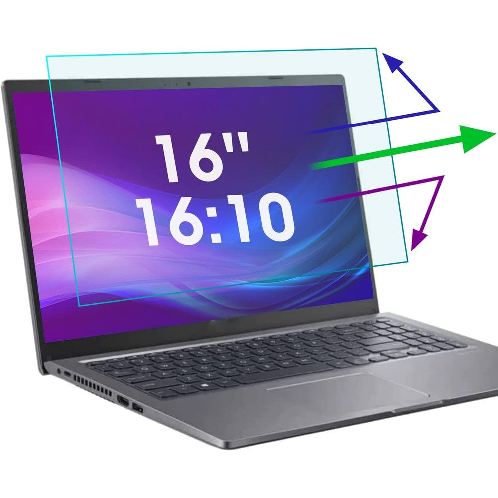 Antogoo V anti blue light screen protector front view on laptop