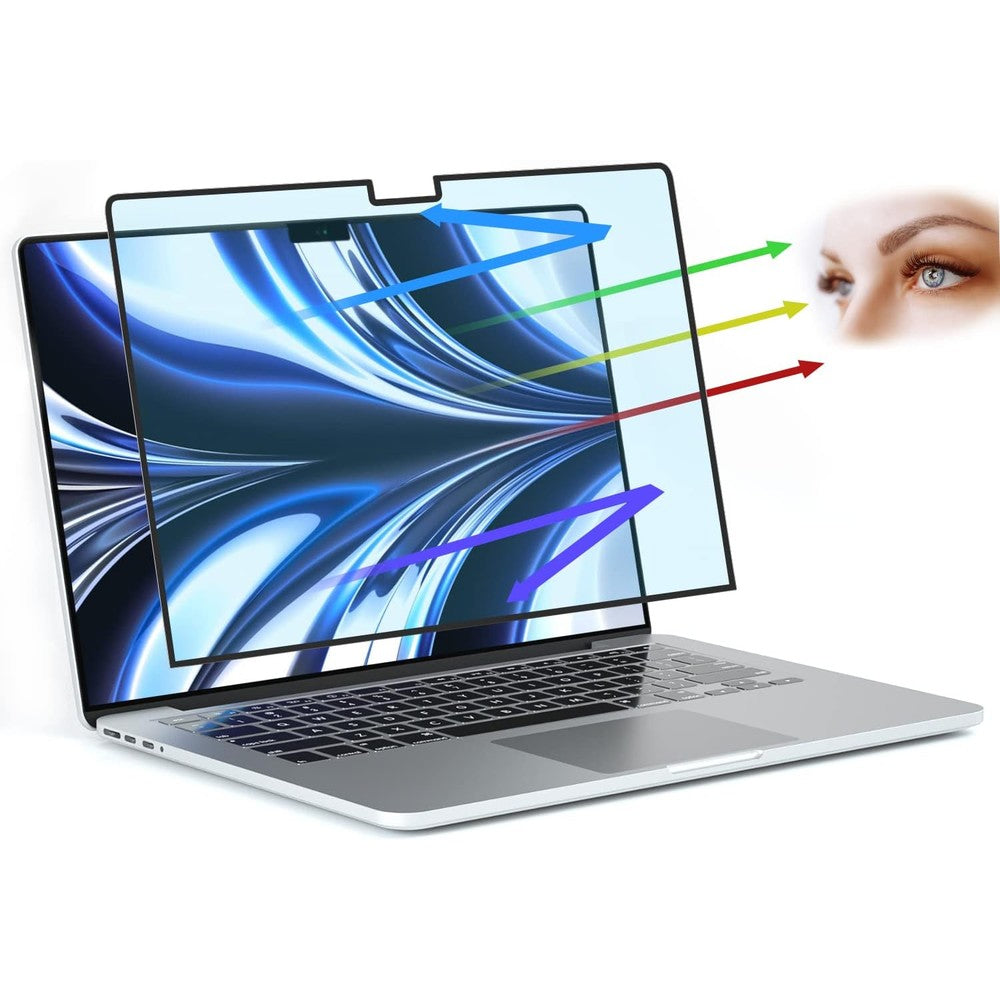 Filmext MacBook Air 13.6 inch blue light screen protector front view