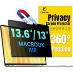 Forito magnetic privacy screen protector front view for MacBook Air