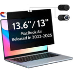 Peslv magnetic privacy screen installed on MacBook Air front view