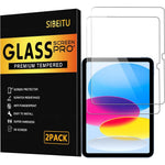 Sibeitu tempered glass screen protector for iPad 10th generation front view