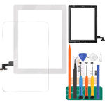 SRJTEK iPad 2 touch screen replacement kit in white front view