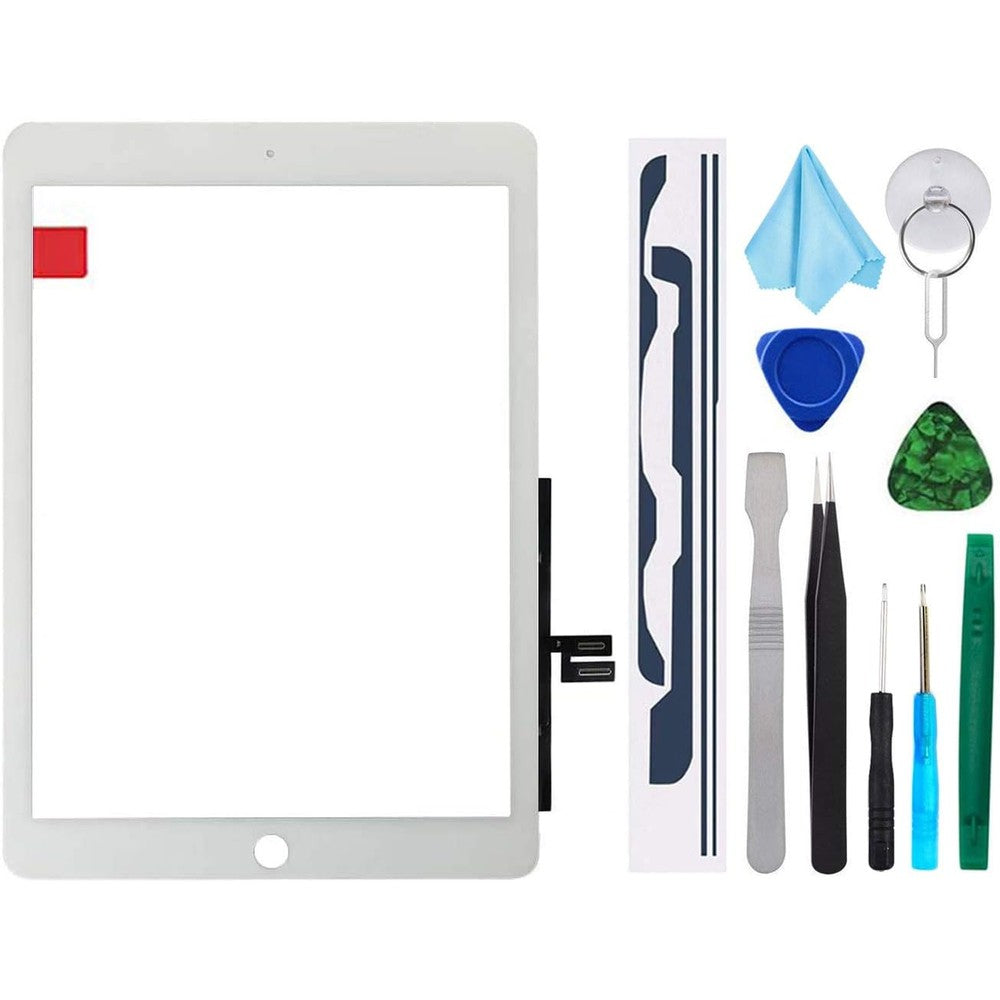 TPhaelay tablet glass replacement showing white front touch screen digitizer assembly panel view.