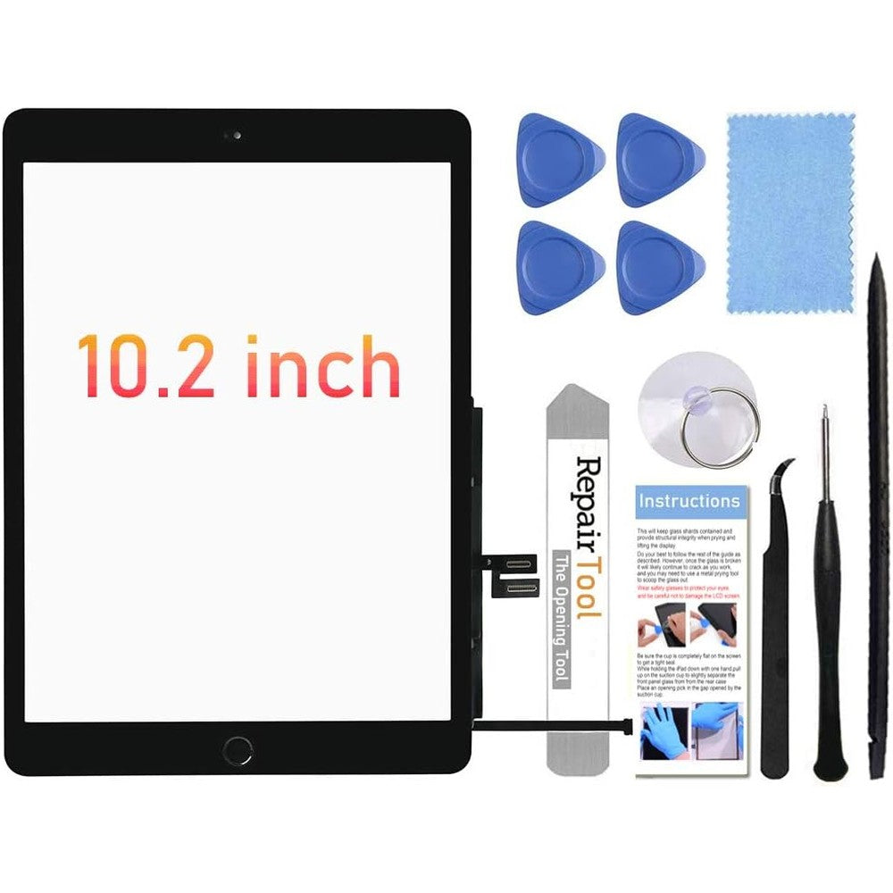 Fixerman iPad screen replacement digitizer front black panel view