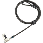 Kensington Slim N17 2.0 Combination Laptop Lock front view attached to a slim laptop slot.