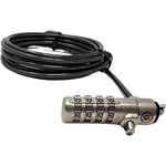 Sendt Black Laptop Combination Lock front view securing hardware