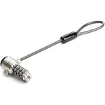 StarTech Universal Laptop Cable Lock Expansion Loop front view showing the six inch steel cable and four digit combination lock head.