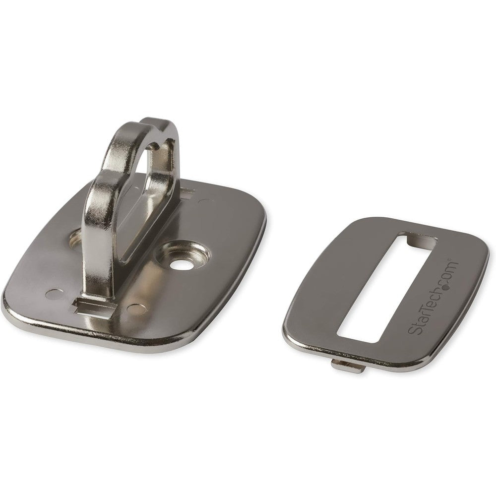 StarTech Laptop Cable Lock Anchor Large front view showing heavy duty silver zinc alloy ring structure