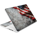 TracyArt HP 14 inch laptop skin US flag design front view