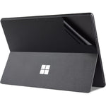 Xisiciao skin sticker for Surface Pro front view showing sleek matte black vinyl material on a premium laptop back cover.