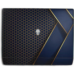 Vision Signs and Graphics Alienware 18 Area-51 laptop skin showing front view of modern hex geometric design.