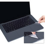 CASEDAO palm rest cover for MacBook Air 15.3 inch front view showing midnight color matching layout.