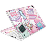 HK Studio HP 14 inch Kawaii Pixel laptop skin front view