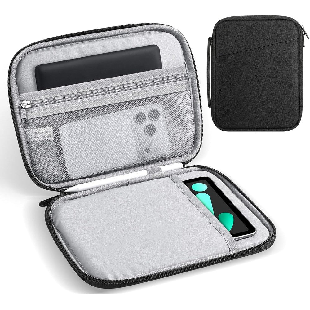 MoKo padded tablet sleeve front view in black color