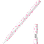 JOOSKO cow print apple pencil usb-c case front view showing pink silicone pattern