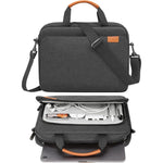 MoKo 9 to 11 inch tablet sleeve bag front view in black and gray color