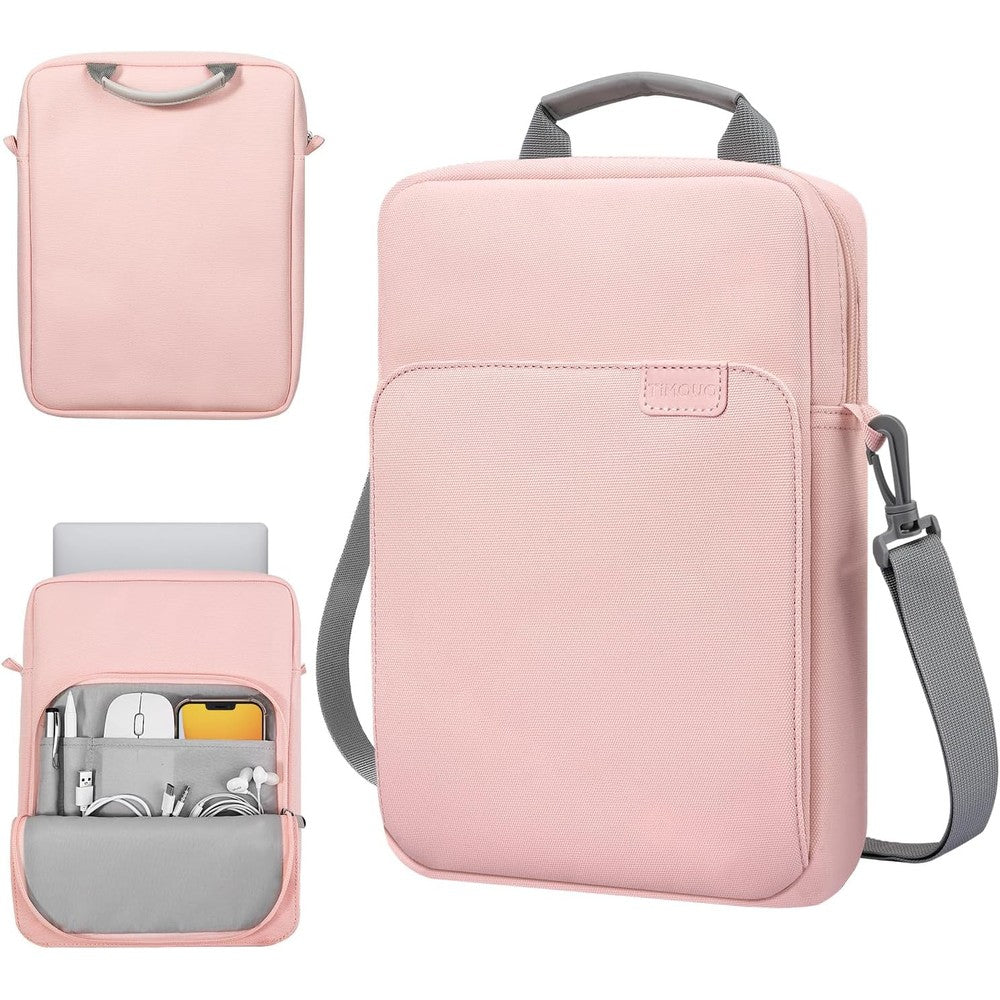 TiMOVO tablet sleeve bag front view pink protective carrying case