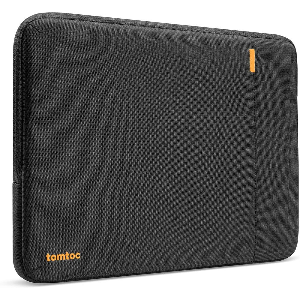 Tomtoc Defender-B13 tablet sleeve front view in black premium finish