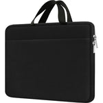AREYLO laptop sleeve case 15.6 inch front view in black showing sleek professional design