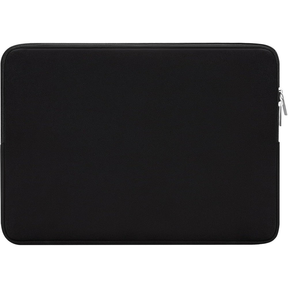 Rainyear 14 inch laptop sleeve case front view in black color