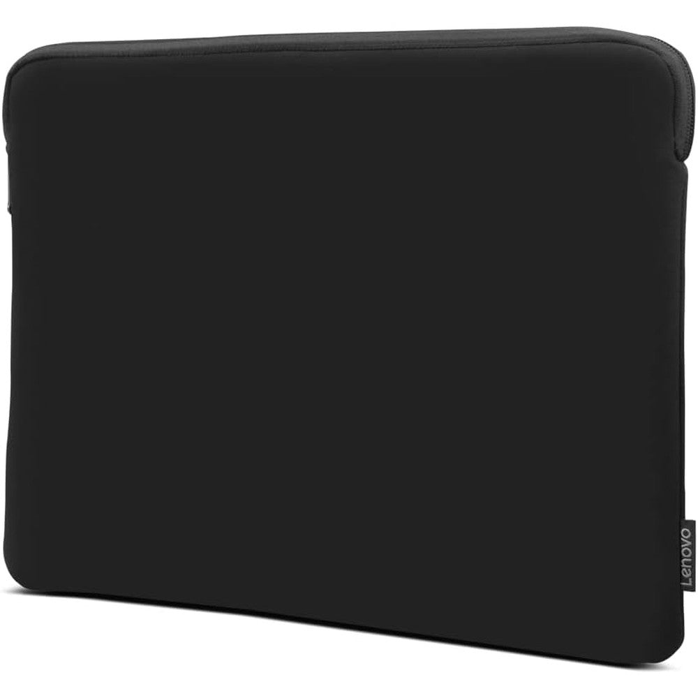 Lenovo Basic Laptop Sleeve 14 Inch front view in black neoprene material.