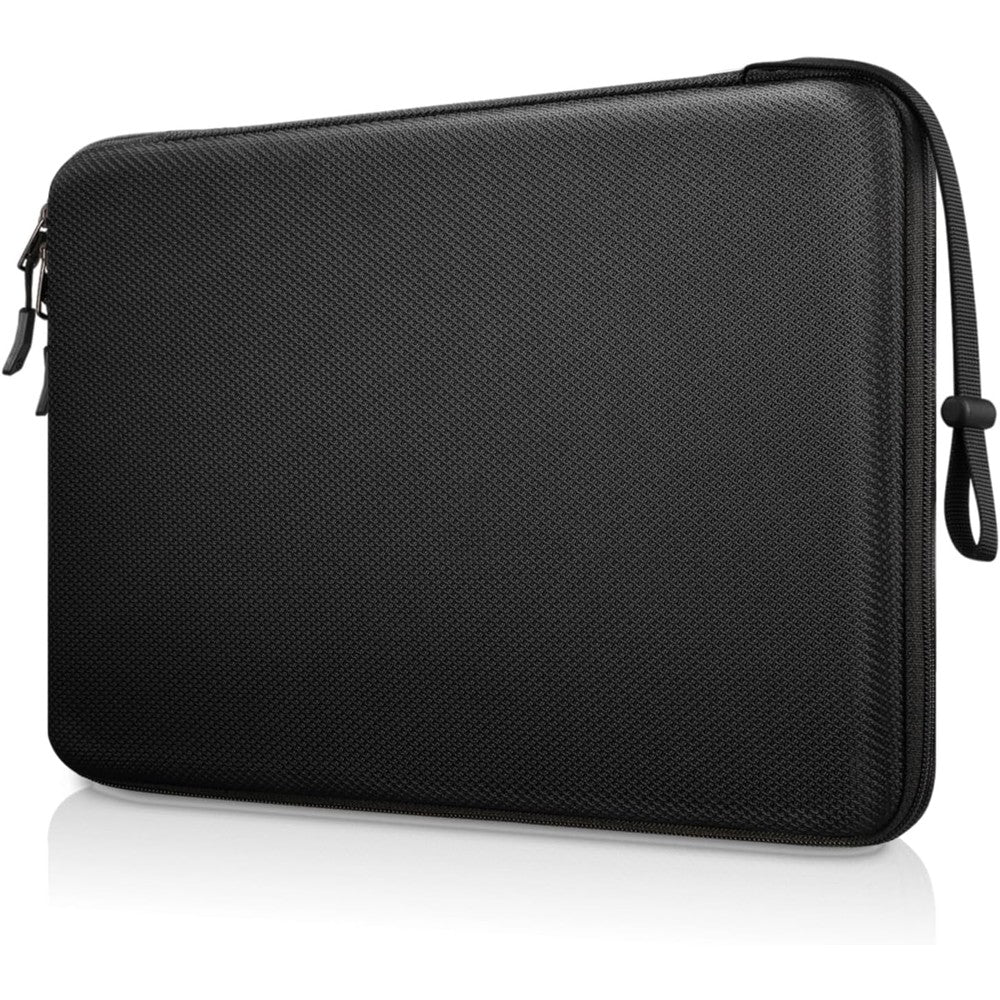 FINPAC hard laptop sleeve case front view in black color
