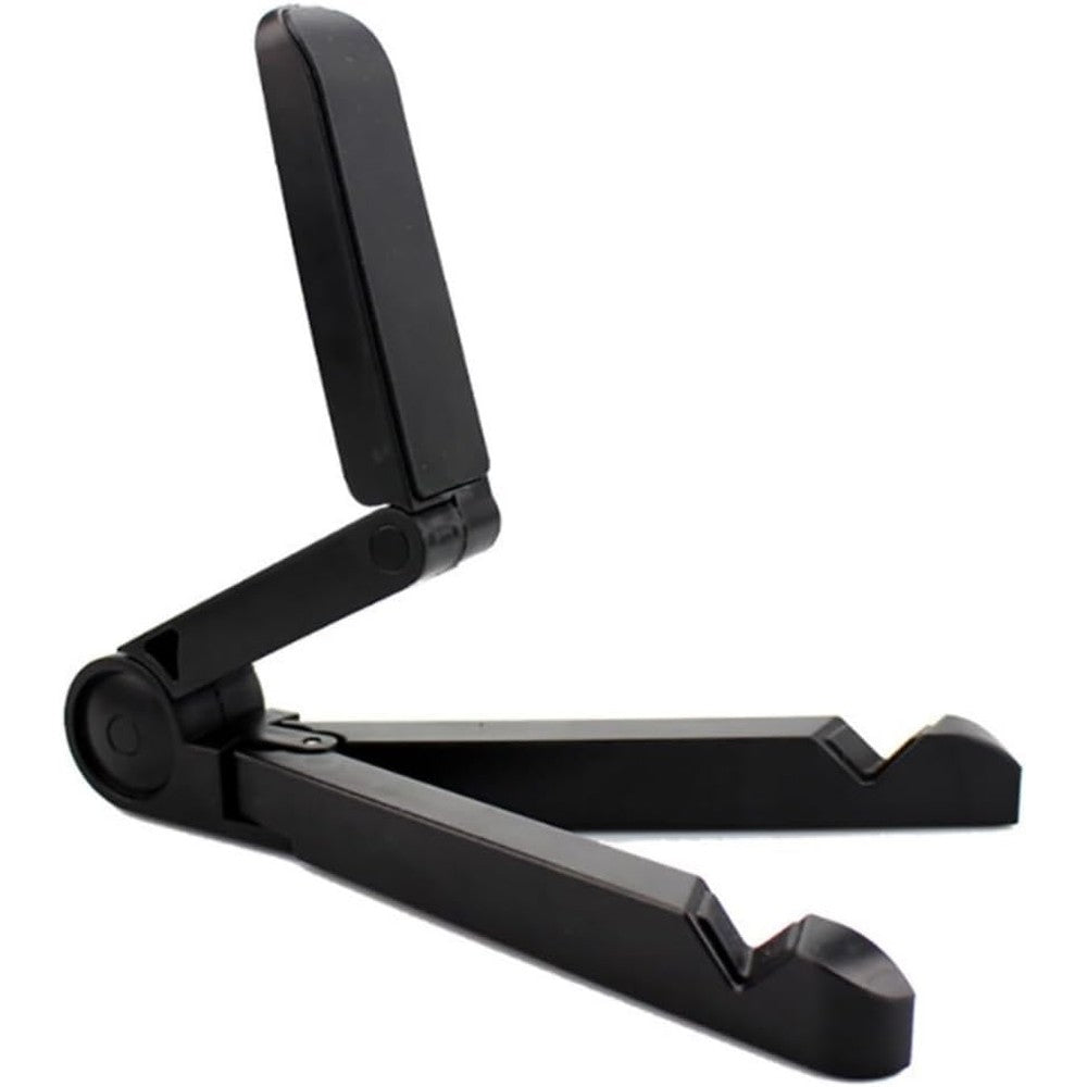 Caeithyo portable monitor stand front view holding a tablet on a sleek desk setup