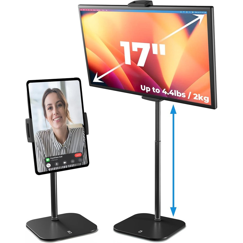 COOPER TabStand premium adjustable iPad holder front view on a clean modern office desk setup