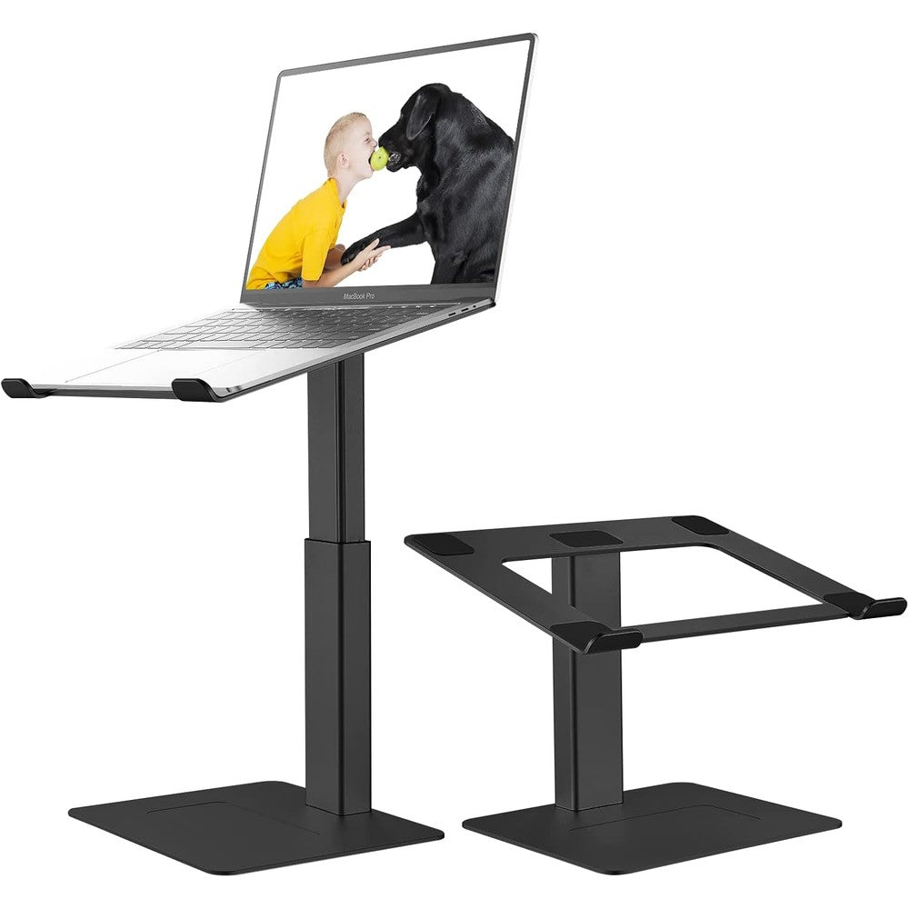 VECOFO ergonomic aluminum laptop stand front view adjustable desk riser