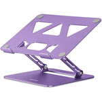 Aoviho adjustable laptop stand for desk purple front view ergonomic notebook riser