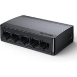 Tenda SG105 5 port gigabit switch front view showing the unmanaged ethernet port layout