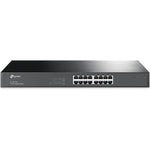TP-Link TL-SG1016 unmanaged 16 port gigabit ethernet switch front view showing shielded ports