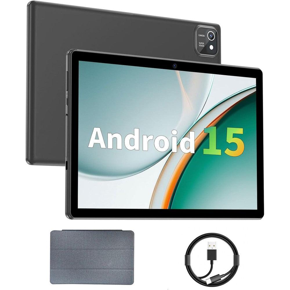 Aiprotablet C20e 10 inch Android 15 tablet front view black
